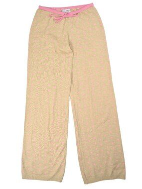 Frankies Bikinis Mellow Knit Pants in Pink Ornaments